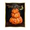 Stupell Industries Trick Or Treat Halloween Jack-o-Lantern Framed Floater Canvas Wall Art